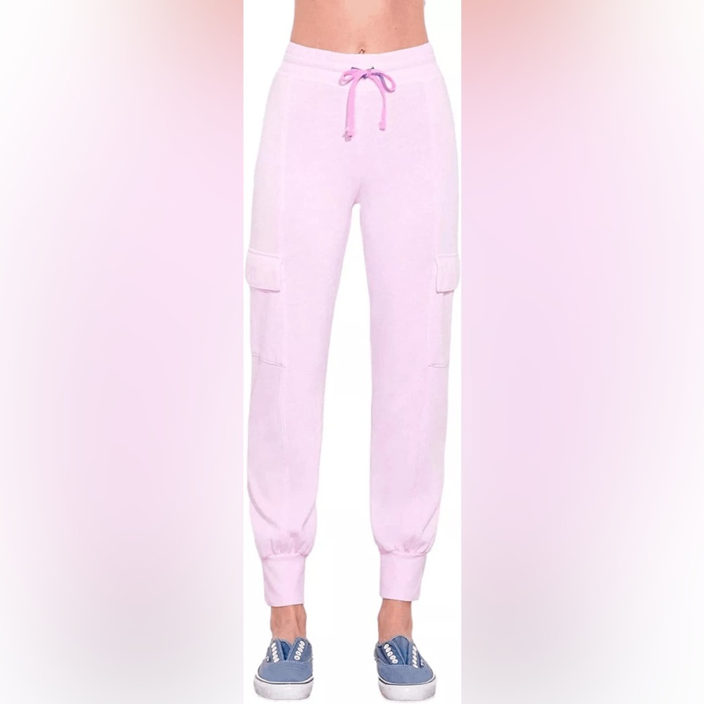 SUNDRY pink cargo sweatpants- Size 1 (Small) NWT